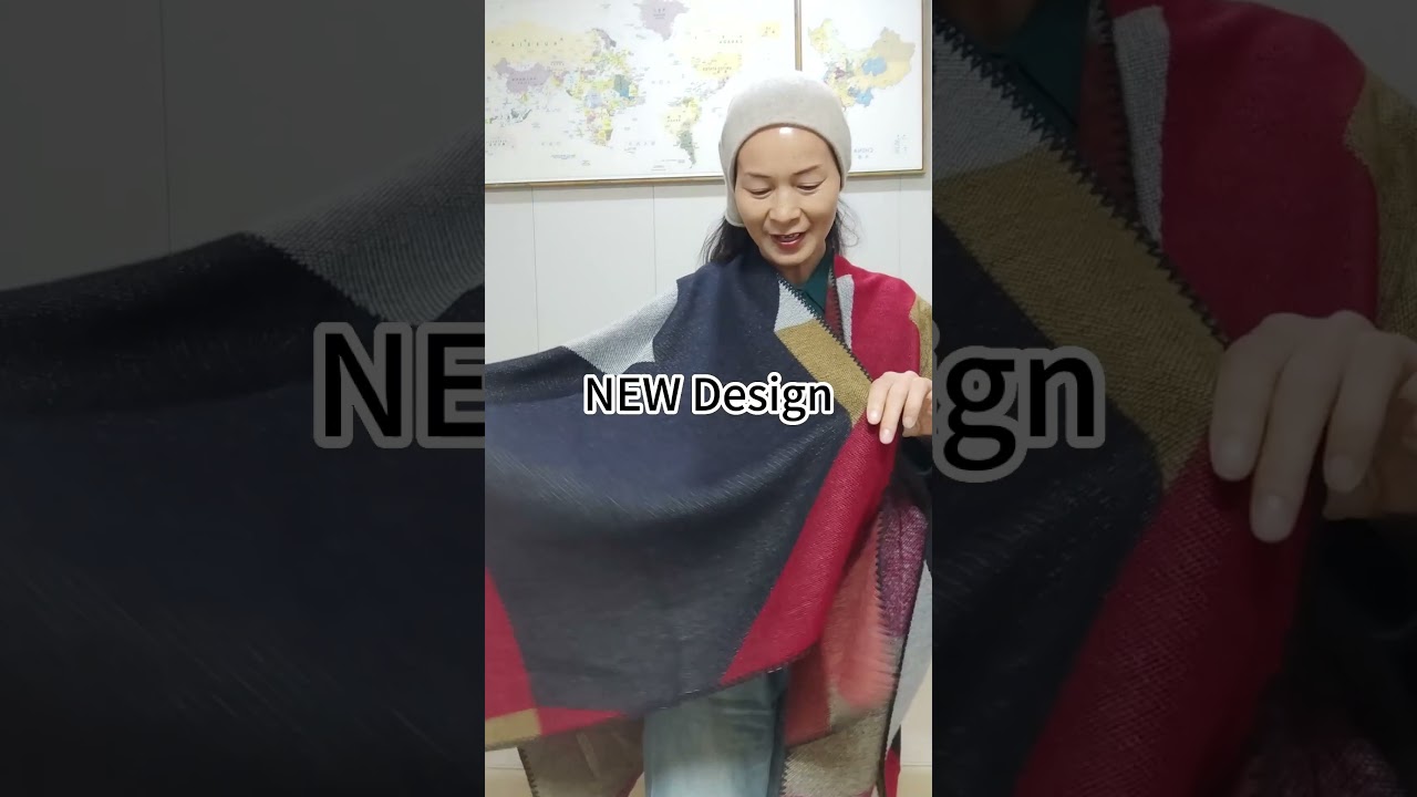 Women's Plaid Blanket Chunky Oversized Winter Fall Warm Scarf Big Tartan Scarves Wrap Shawl