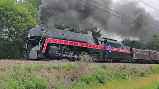 Chasing and Pacing Norfolk & Western Class J #611 On The Virginia Scenic Railway 6/27/26