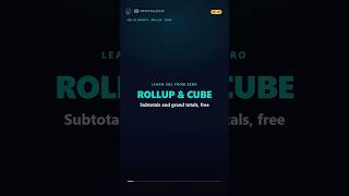 EP25   Subtotals with SQL ROLLUP and CUBE