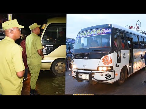 WARNING IS GIVEN TO DRIVERS ENSURE YOU CAN SEE A HUNDRED METERS AHEAD ON THE ROAD POLICE 