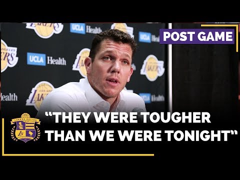 Lakers Luke Walton Frustrated The Miami Heat Were The Tougher Team In Loss