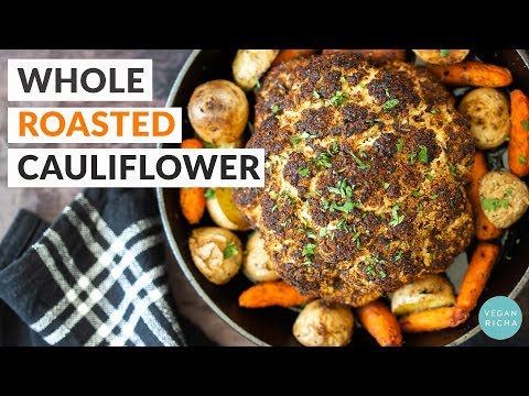 whole-roasted-cauliflower-with-a-flavorful-marinade-|-vegan-richa-recipes