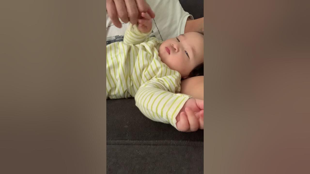 How daddy put baby down for a nap YouTube