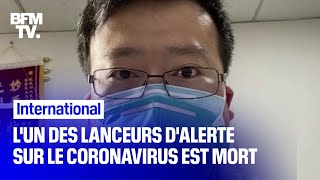 Coronavirus: l'un des huit médecins lanceurs d'alerte est mort