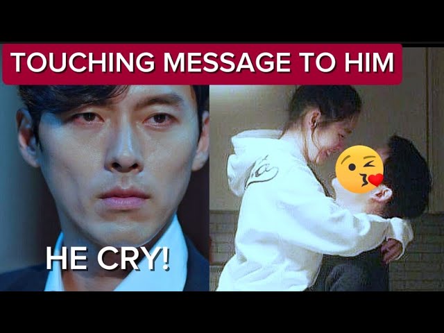 SO HEARTFLUTTERING! HYUN BIN RECEIVE A TOUCHING MESSAGE FROM SON YE JIN -  YouTube