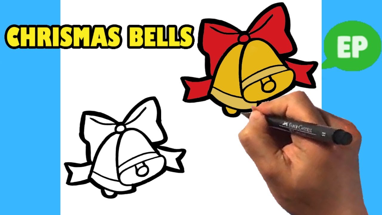 How to Draw Christmas Bells - Easy Drawing Lesson or Beginners