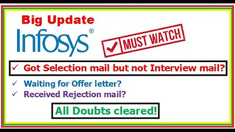 Got Selection mail but Didn