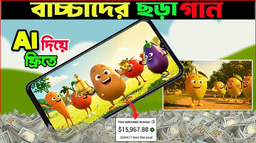 Ai দিয়ে বাচ্চাদের Nursery Rhymes  ।। Kids Song তৈরি করুন খুব সহজে।  With free Ai Tools.