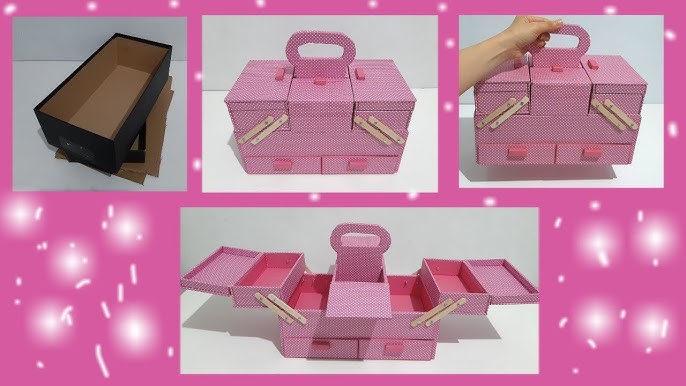 Manualidades: Caja Organizadora De Maquillaje - JuanCarlos960  Cajas para  guardar maquillaje, Organizador de maquillaje, Manualidades