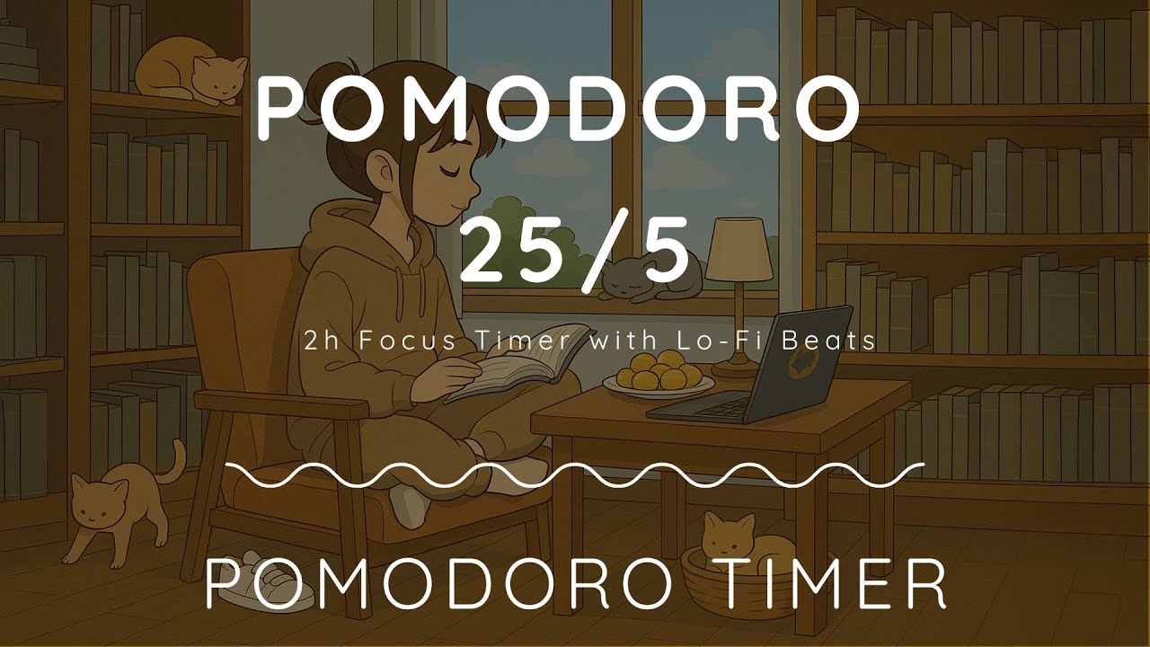 Pomodoro Timer 2 Hours ⏳ 255 Study & Focus with Relaxing Lo-Fi Beats ...