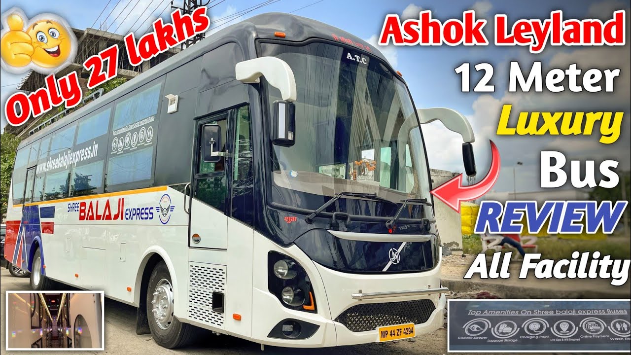 Ashok Leyland 12M Luxury Bus 2025 | Full Review, Interior, Exterior, Price & Features | STAR RIDES