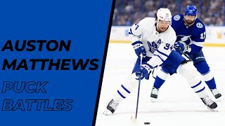 Playoff Film Study: Auston Matthews - Puck Battles (Round 1)