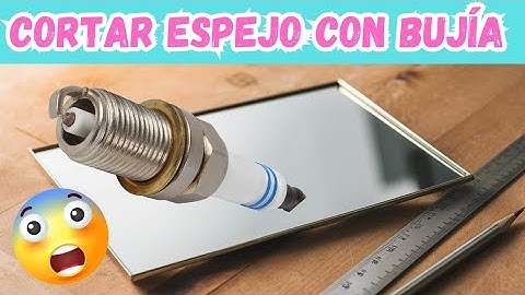 Corta Vidrio o Espejo Fácilmente con una Bujía de Carro - ¡Truco Increíble!  🤯