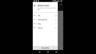 Use Notification Bar and fill Database. Realm Browser for Android. screenshot 1