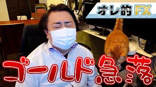 今度は金（ゴールド）が急落！先物取引で爆損しました