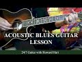 ACOUSTIC BLUES GUITAR LESSON Combining Turnarounds Fills Licks With Rhythm Playing mp3