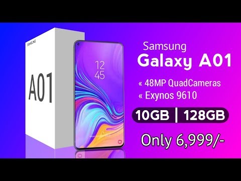 Sumsung Galaxy A01  108MP Quad camara  Exynos 9611 Soc  5000mah battery battery features 