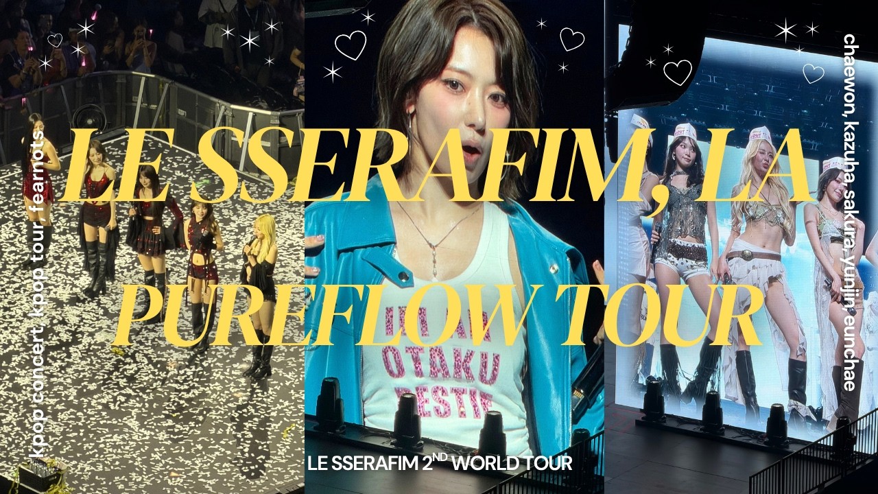 First Time Seeing Le Sserafim 💕 [vlog 53] - PUREFLOW, LA - YouTube