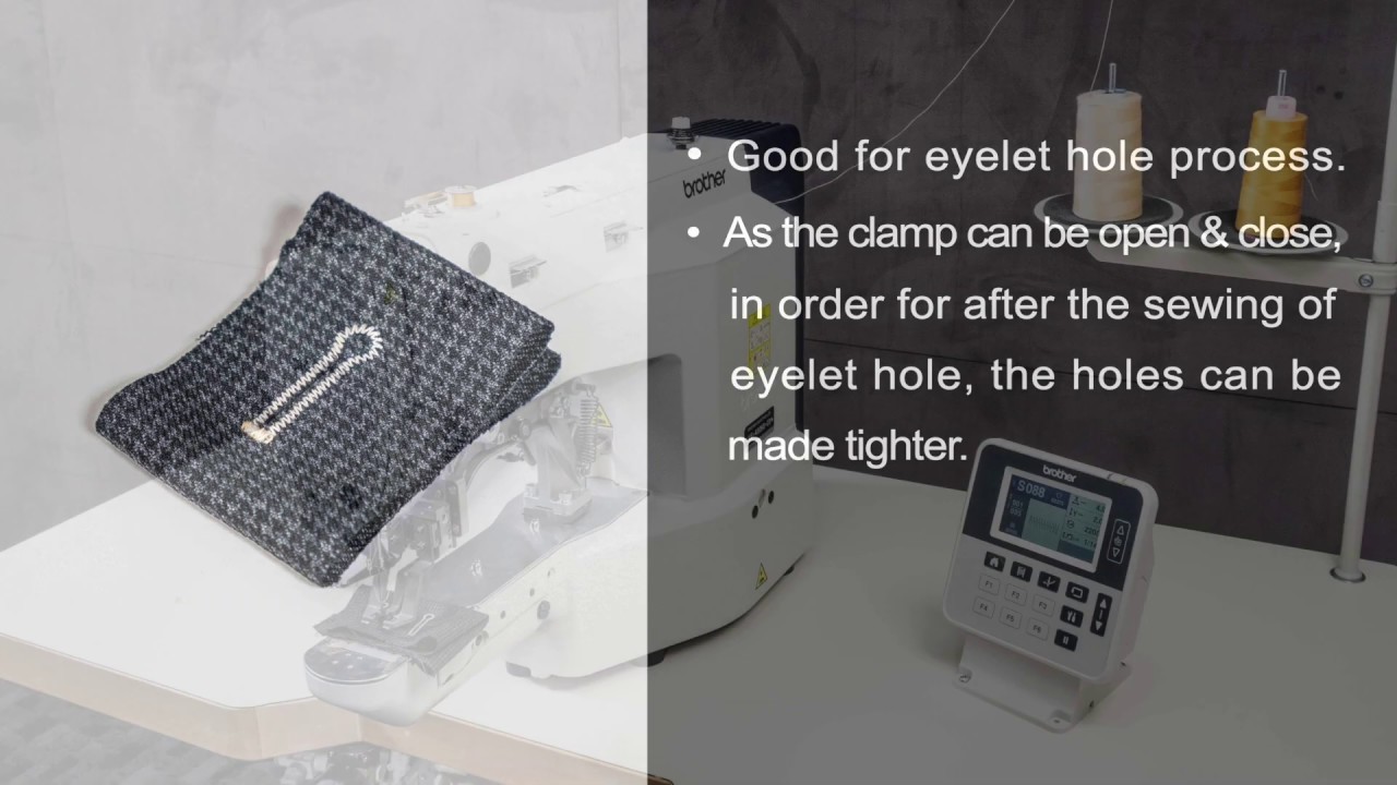 Brother Bar tacker on eyelet hole KE432HEH YouTube