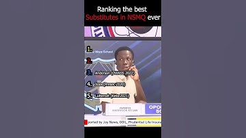Who is the GREATEST substitute in NSMQ ever?