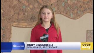 Kidcaster Ruby gives your Monday morning forecast from Sequoya Elementary School