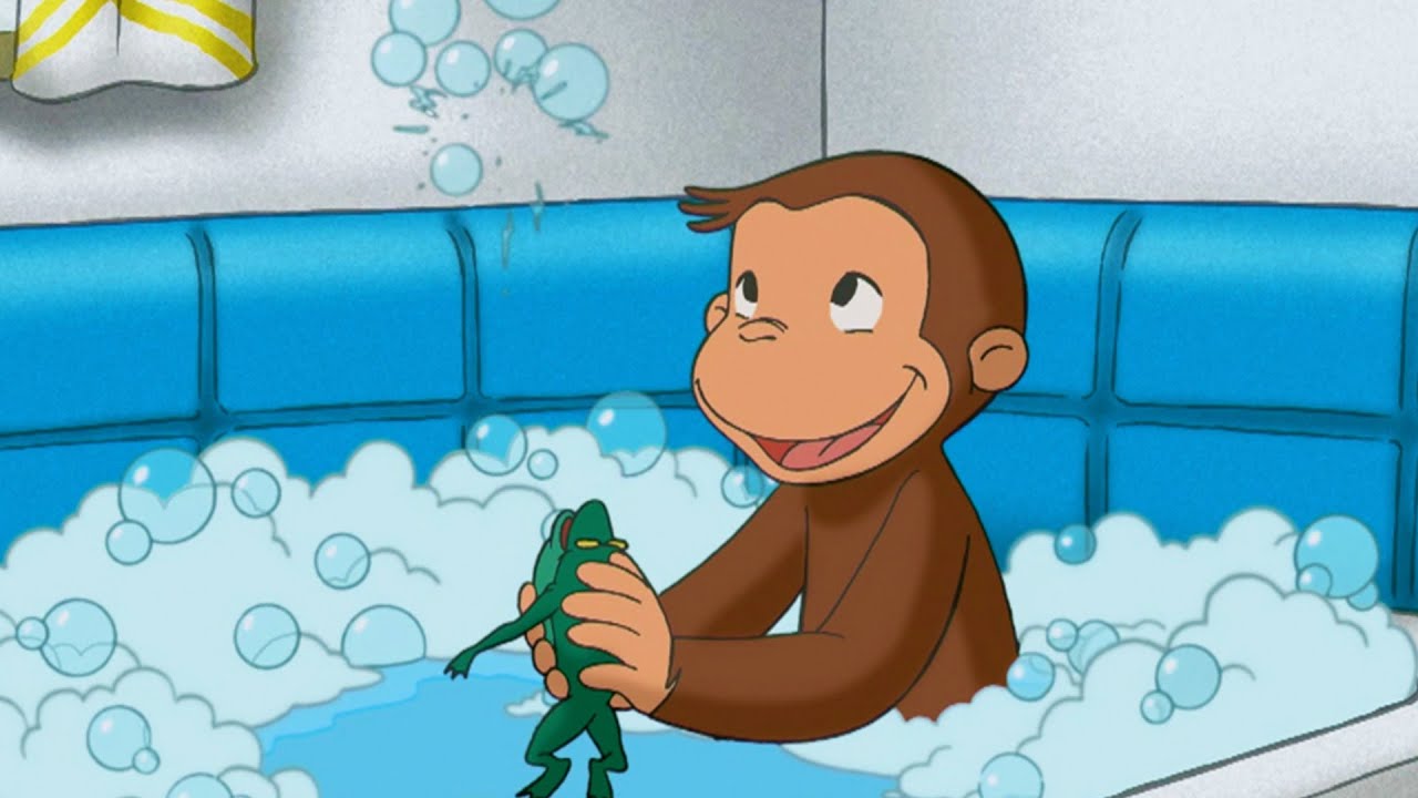 🐵Süßes Affenbaby Bi Bon badet in der Regenbogenbadewanne und isst Früchte | Lustige Tiere Heimvideos