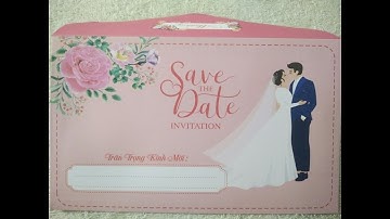 Mẫu thiệp cưới mới nhất 2024 - In thiệp cưới giá rẻ - VPP Làn Gió Mới #langiomoi #thiepcuoi