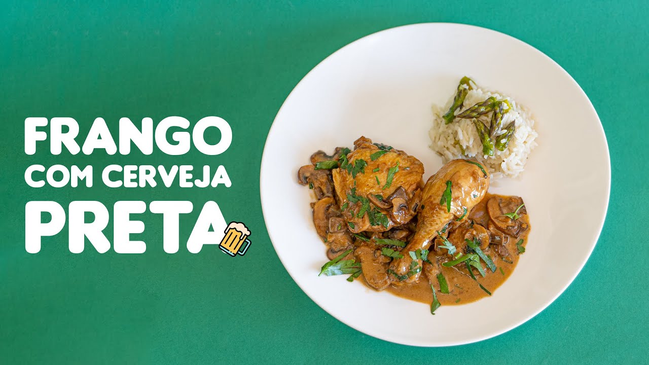 ⁣Frango com Cerveja Preta