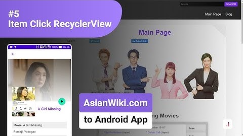 #5 Item Click RecyclerView - Convert Website (AsianWiki.com) into Android Application