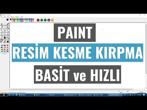 Video: Paint'te Bir Görüntü Nasıl Kırpılır