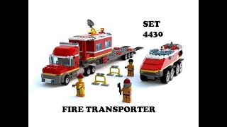 Lego 4430 Fire Transporter Speed Build Ldd By Plegobb