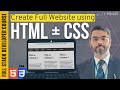 How to create a simple website using html  css urdu  w3schools html css tutorial for beginners