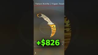 HE PULLED A $826 KNIFE FROM A CASE 😱 #cs2 #caseopening #knife #rare #gaming