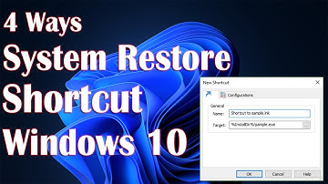 Create System Restore Shortcut in Windows 10 - 4 Ways