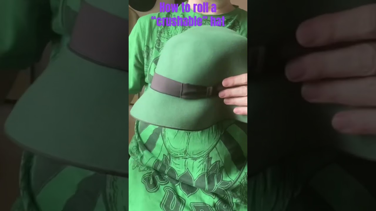 How to Roll a “Crushable” Hat - the CORRECT WAY