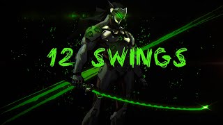 Genji double-slashes (12 swings per blade)