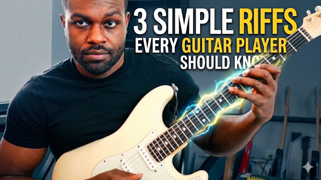 3 Simple Riffs Every Guitar PLayer Should Know - YouTube