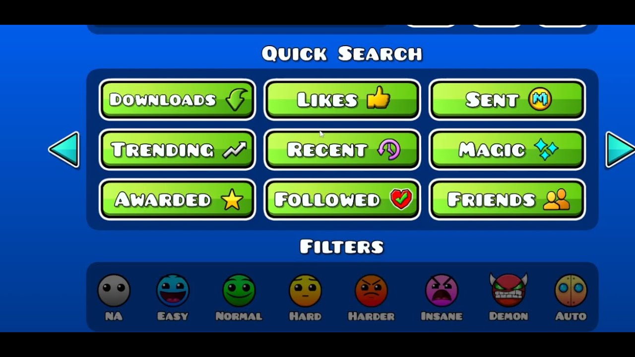 Geometry Dash Playing Levels From The Recent Tab - YouTube