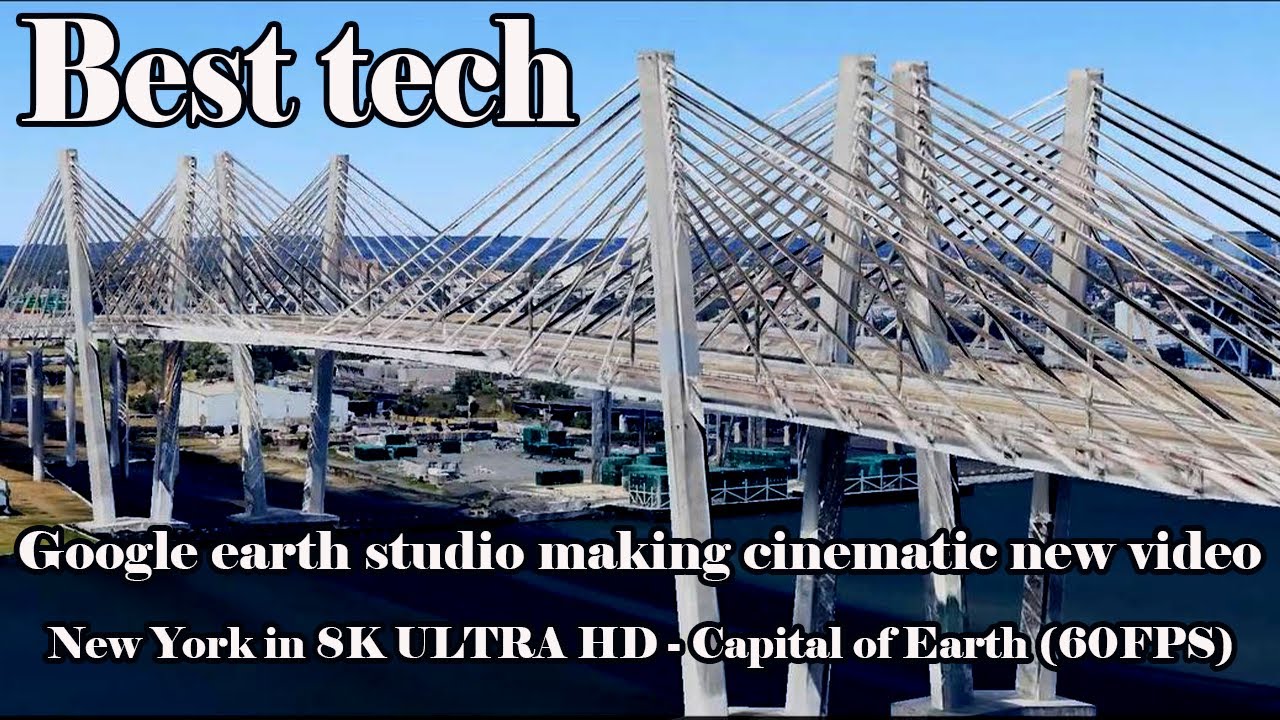 best tech Google earth Animation best video.New York 8K ULTRA HD - Capital of Earth (60FPS)