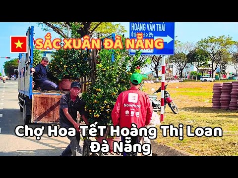 Video Đà Nẵng hôm nay ngày 12 tháng chạp , Hoa Tết đã về bên đường , chợ Hoa Hoàng Thị Loan - youtube
