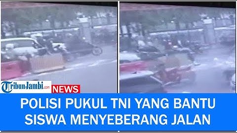 Polisi Pukul TNI Yang Bantu Siswa Menyeberang Jalan Di Palembang, Kapendam Angkat Bicara