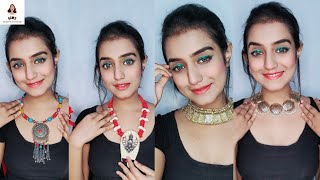 My NECKLACE collection ।। #stylecornerwithswagata #scws #bengalivideo