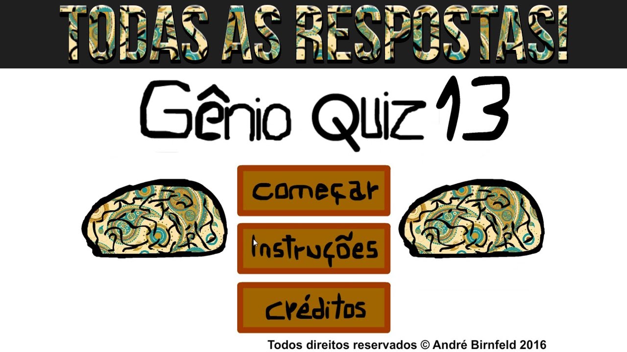 Gênio quiz perguntas🧠