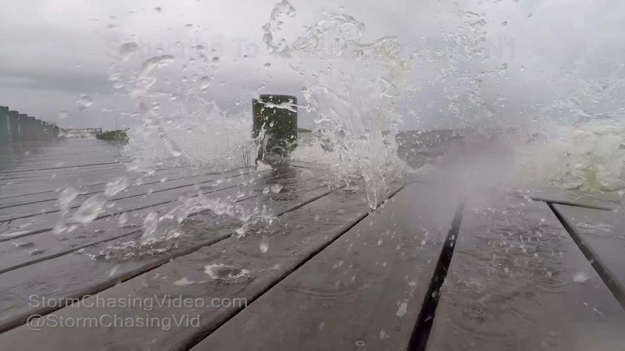 Lindenhurst & Suffolk County Long Island, NY Squalls & Surge - 10/24/2017