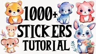 How To Make Thousands of Stickers With One Click!