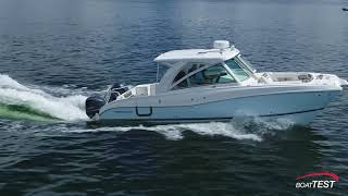 BoatTEST Sharrow MX™ Propeller review. World Cat 325 DC with twin Yamaha 300 HP motors.