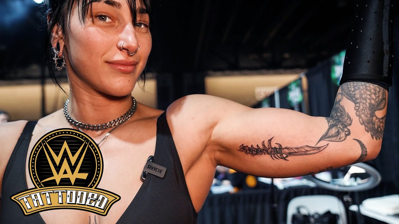 Rhea Ripley gets a new tattoo: WWE Tattooed - YouTube