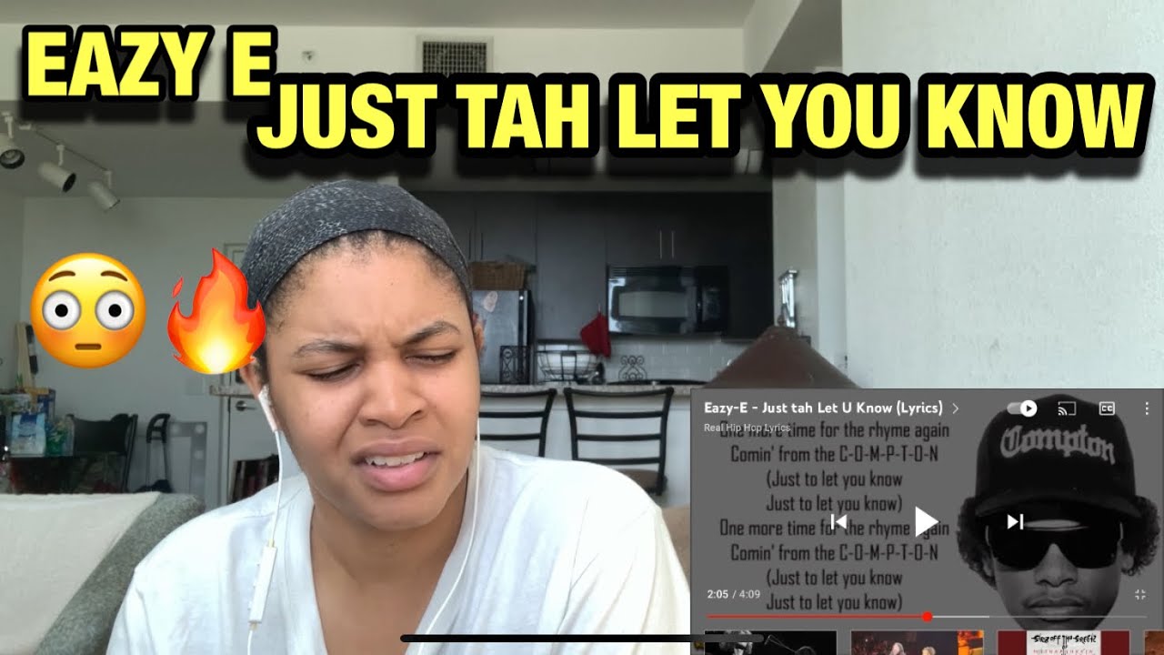 EAZY E JUST TAH LET YALL KNOW REACTION 😳🔥