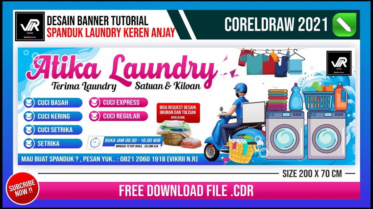 Desain Spanduk Laundry Kiloan Banner Fotocopy Cdr Images and Photos