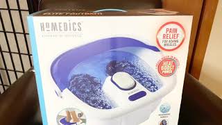 Homedics Bubble Bliss Elite Foot Bath with Heat Boost